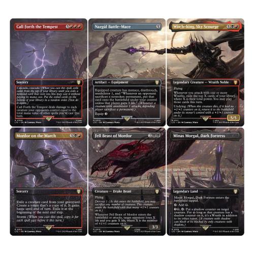 Magic: The Gathering Lord of the Rings: Tales of Middle-earth Scene Box - Flight of the Witch King (6 Scene Cards, 6 Art Cards, 3 Booster Sets + Displ