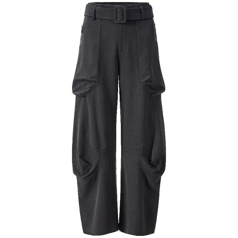 Giovanni Valentino Women s Loose Wide-Leg Cargo Pants XL