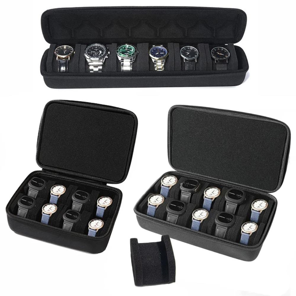 Watch Box 6/10 Slot Watches Organizer Portable Travel Watch Case Waterproof Storage Travel Watch Carrying Case Watches Holder
