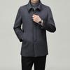 Firstview Men's Mid-Length Plush Wool Blend Overcoat FV24D1111