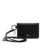 Athe Vanessabruno [Deux] Black Lambskin 2.5-Fold Card Wallet Aaho6E589Bk