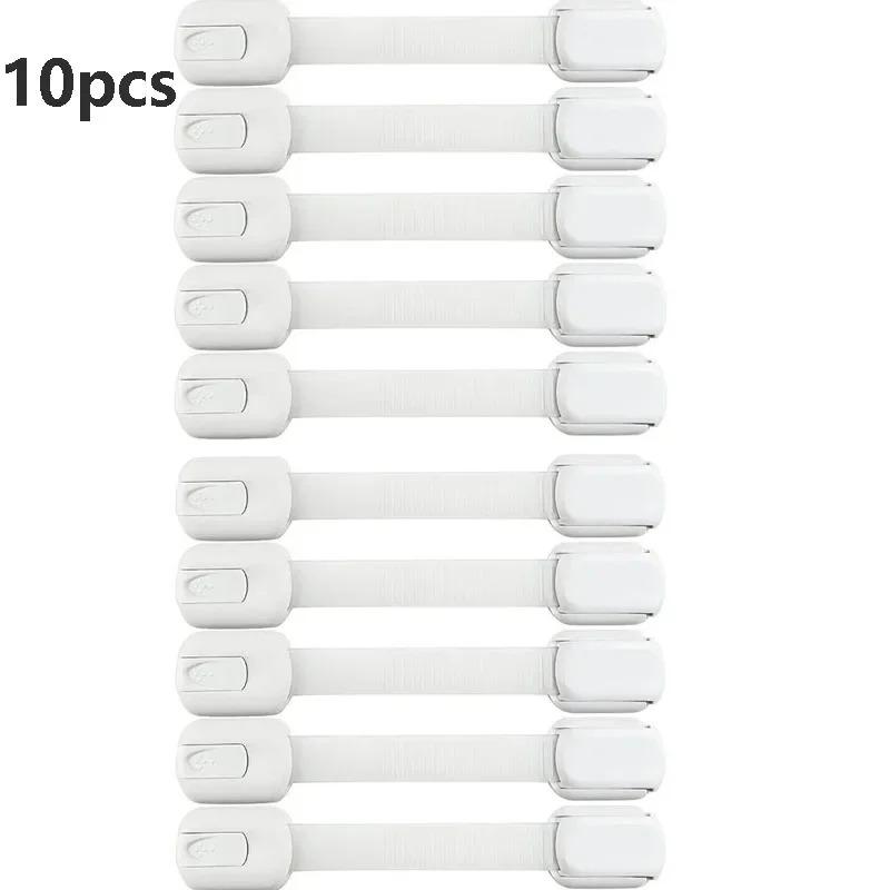 1/3/5/10Packs Baby Safety Lock Drawer Child Safety Cabinet Locks Adhesive Cabinet Drawer Door Latches Baby Safe Straps
