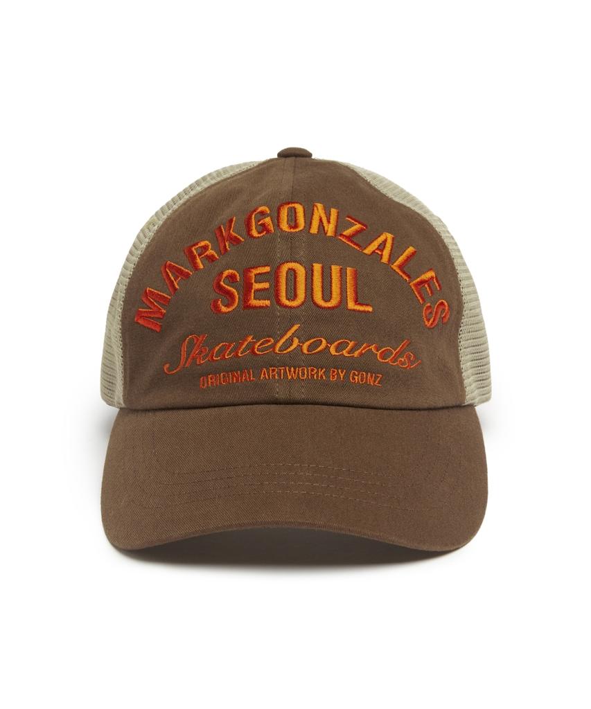 MARK GONZALES Seoul Address Mesh Cap - Brown