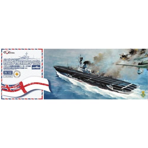 Flyhawk Models 1/700 Royal Navy Aircraft Carrier HMS Hermes Plastic Model FLYFH1122