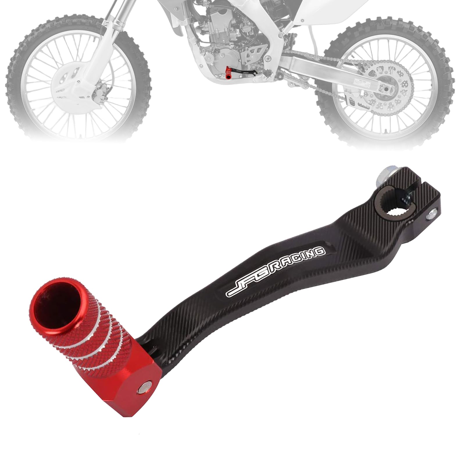 

JFG Motorcycle Foot Shift Pedal Change Pedal Aluminum Anti-Slip Retractable CRF250L (2013-2024) Applicable Motorcycle Shift Lever - Red красный