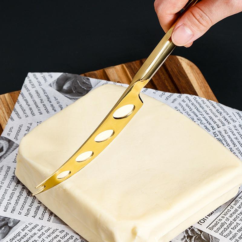 Western Bakery Bread and Butter Knife Stainless Steel Cheese Scraper Cheese Grater Knife Multifunctional Sharp Knife Butter Square Knife
