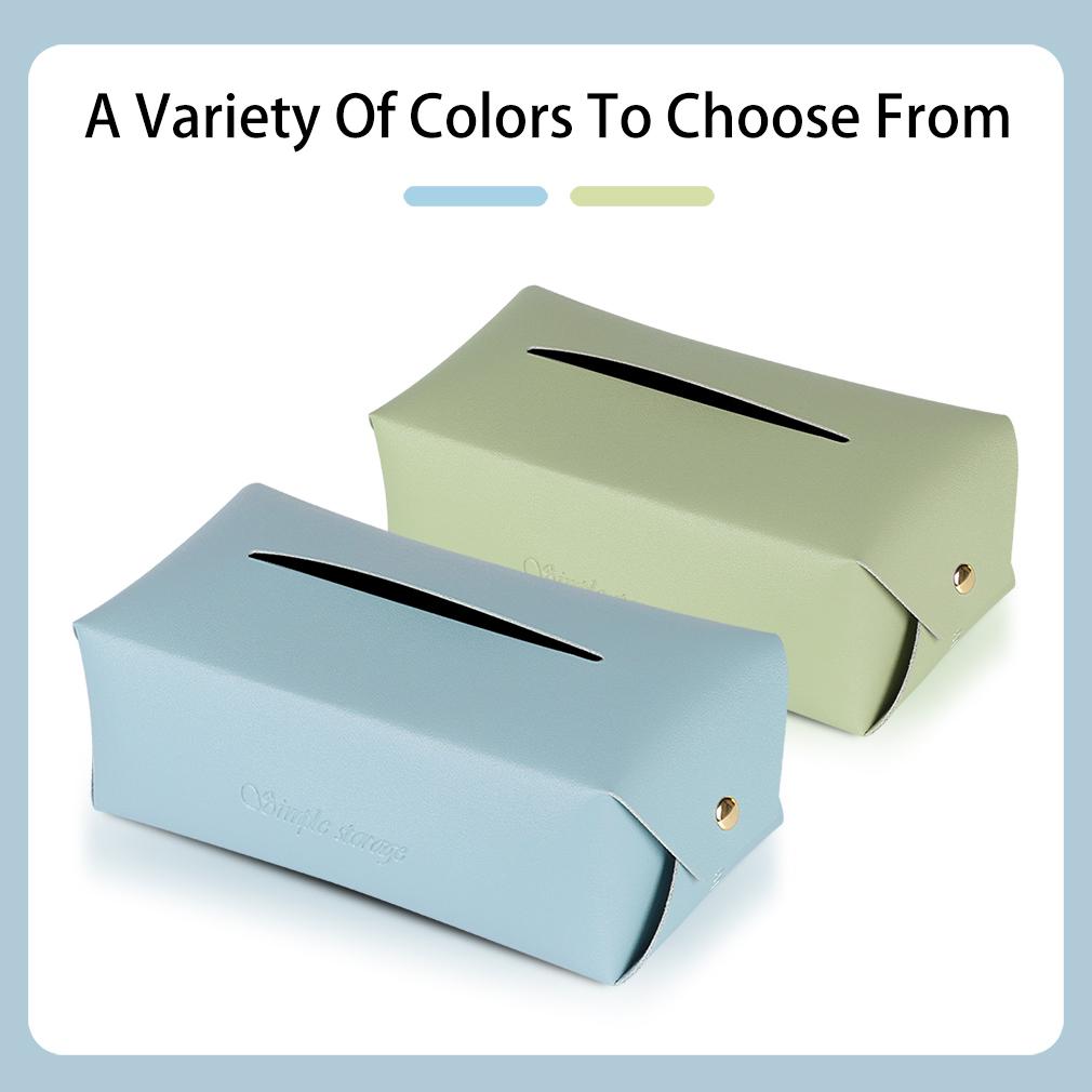 1Pc Simplicity Car-Carrying Toilet Home Bathroom Desktop Pumping Tissue Box PU Leather Living Room Table Napkin Holder Case Storage Box Creative