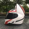 Motocross Men Helmet Women Lovely Motorcycle Helmet Original White Red Cat Helmet Casque DOT Approved Full Face Safety Helmet