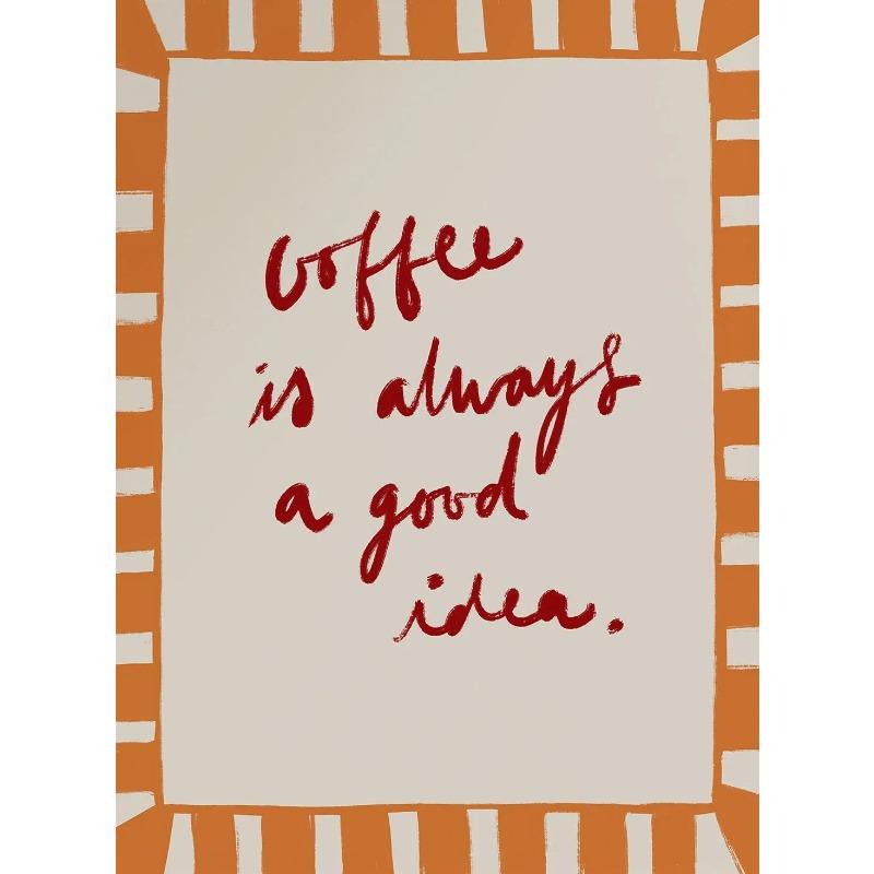 

Retro Kitchen Coffee Latte Cocktail Fashion Posters Minimalist Wall Art Print Canvas Painting for Living Room Modern Home Decor 21X30CMNo Framed
