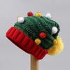Autumn and Winter Christmas Atmosphere Hat Parent-child Versatile Cute Christmas Gift with Hairball Knitted Warm Wool Hat