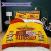Biancheria da letto con motivo della nazionale di calcio spagnola, Set piumone Copripiumone Federa Regalo di Compleanno per la Casa(1 * copripiumino + 2 * federa, senza nucleo)_lx