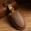 Top Grain Leather Car Key Cover for BYD Qin, Song, & Tang - Retro European/American Style
