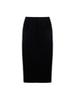 Waiowai Side Contrast Pleated Skirt_Black
