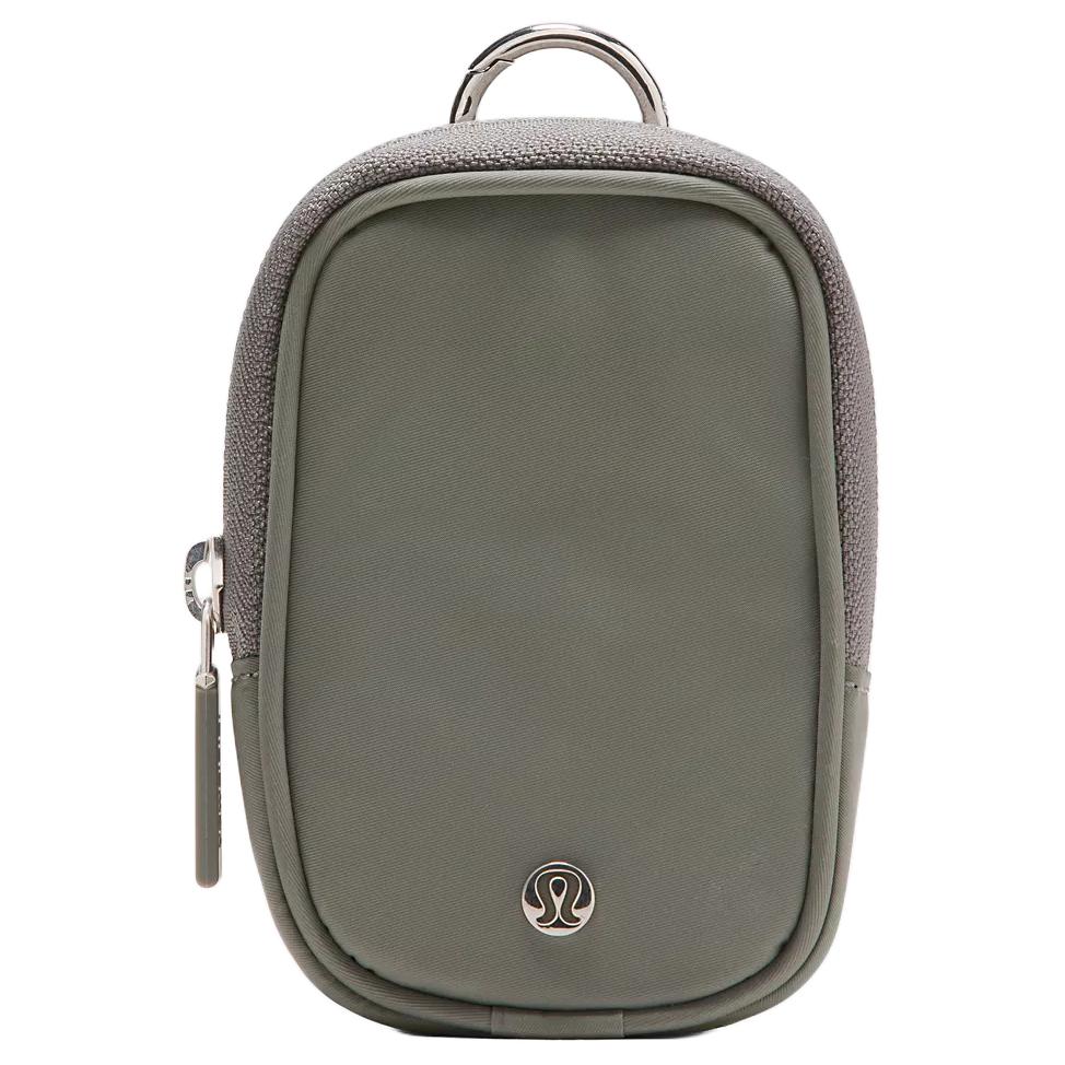 Lululemon Clippable Solid Color Casual Minimalist Recycled Nylon Key Pouch Unisex Accessories Sage-Green LU9BOMS-036763 Sage Green