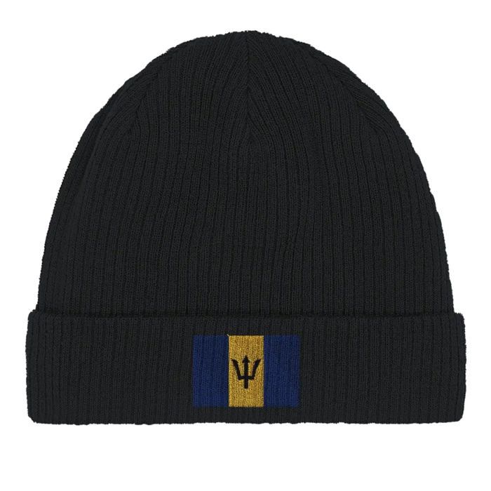 Bonnet Drapeau Barbade en Noir
