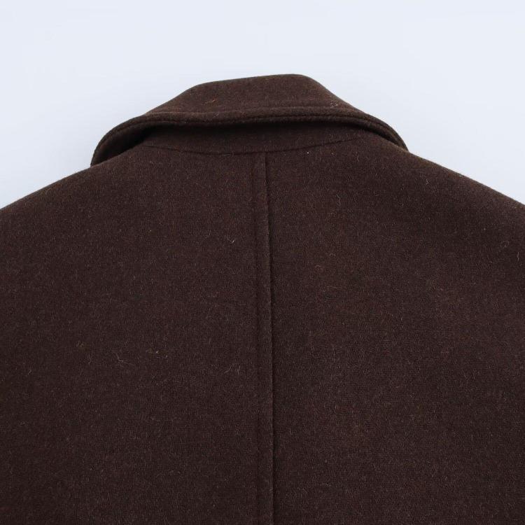 2024 Winter Autumn High End European American Wool Coat Versatile Loose Long