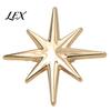 Elegant Star Pin Alloy Eight-pointed Brooch Pin, Shape Decorative Jewelry, Vintage Clothing Accessory for Suits Coats Scarves Shawls Bags Metal