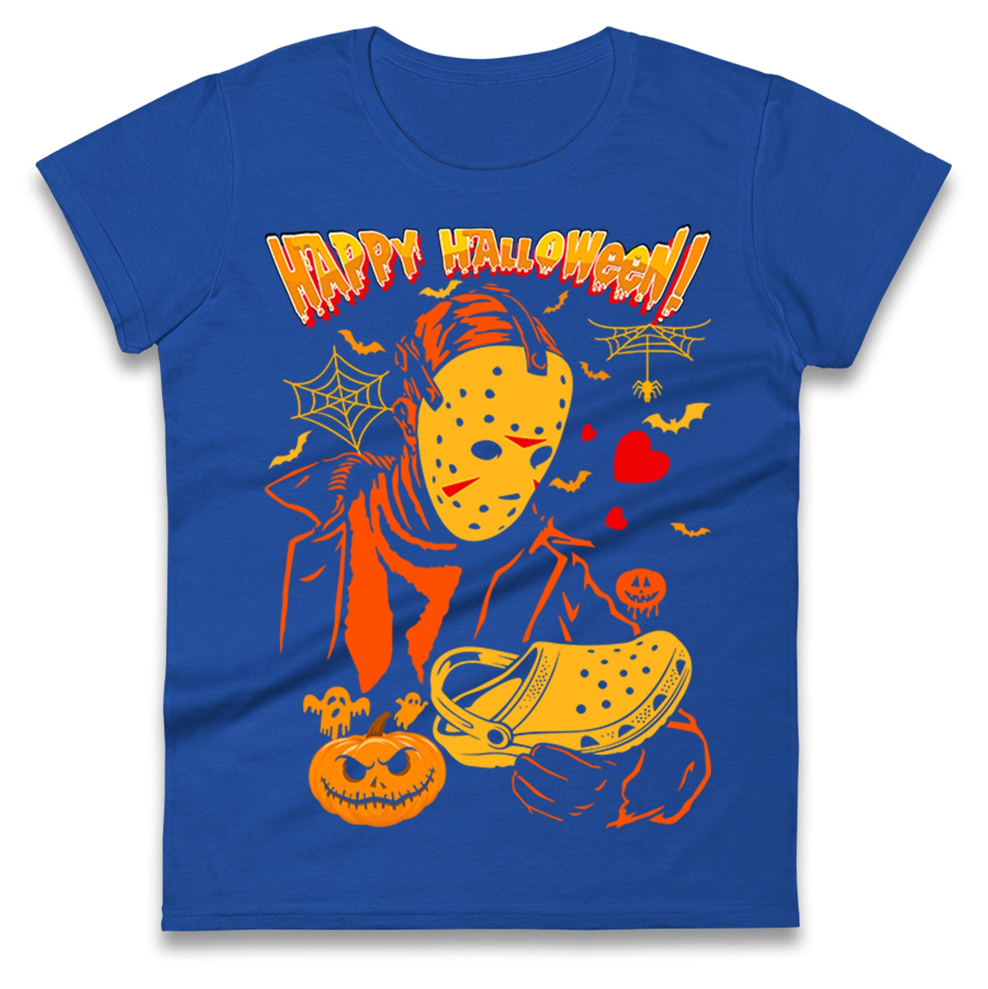 Jason Voorhees Happy Halloween Womens T Shirt Mens Tops Tees Unisex S