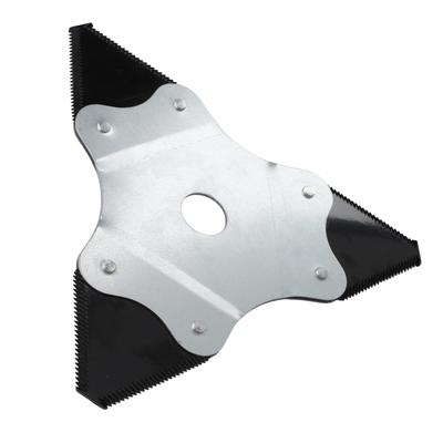 230mm 3Teeth Manganese Steel Lawn Mower Trimmer Blade Brush Cutter Manganese Steel Garden Lawn Mower Tool Parts