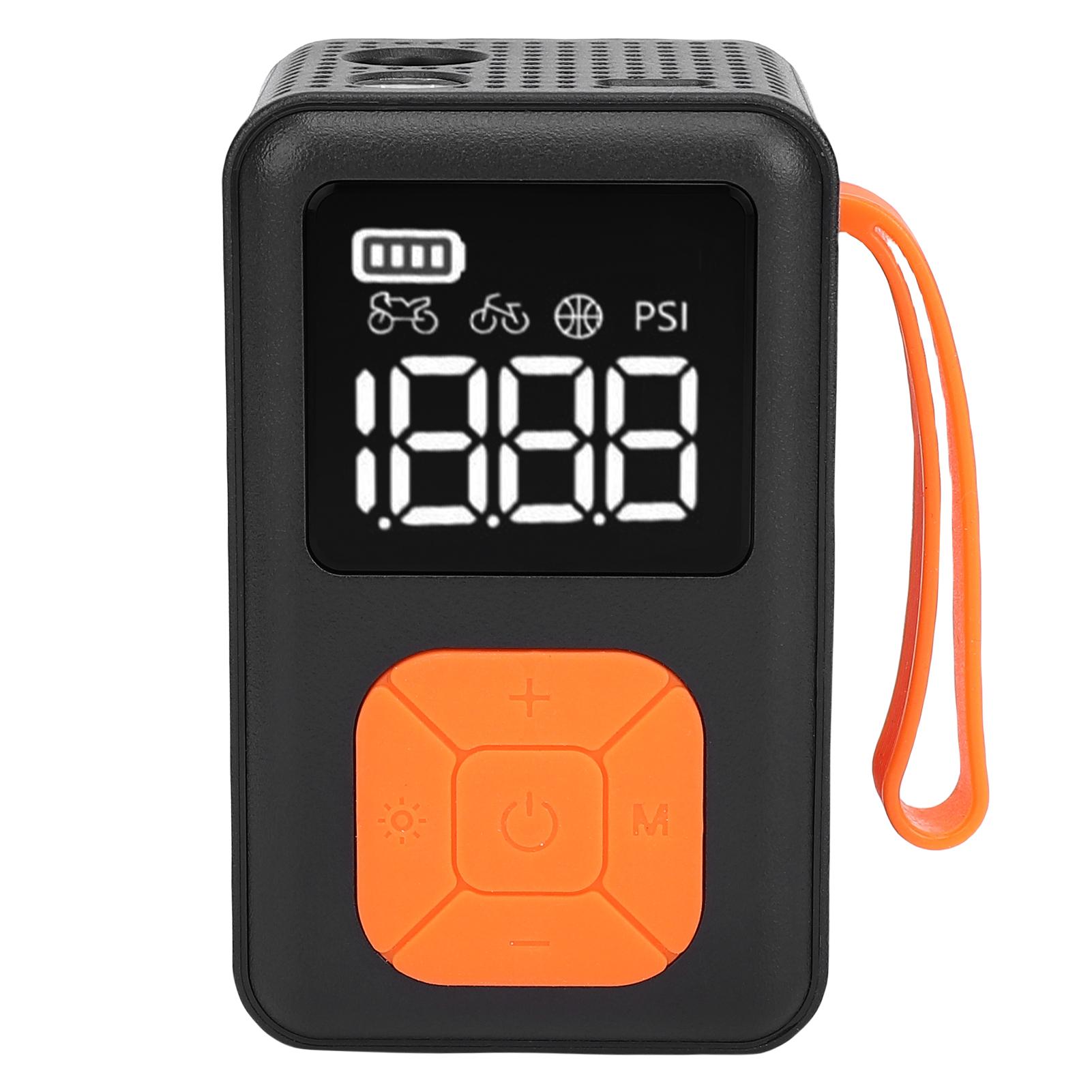 

Цифровой насос для накачивания шин с индикатором давления, светодиодной подсветкой для автомобиля, велосипеда, мотоцикла, мячей