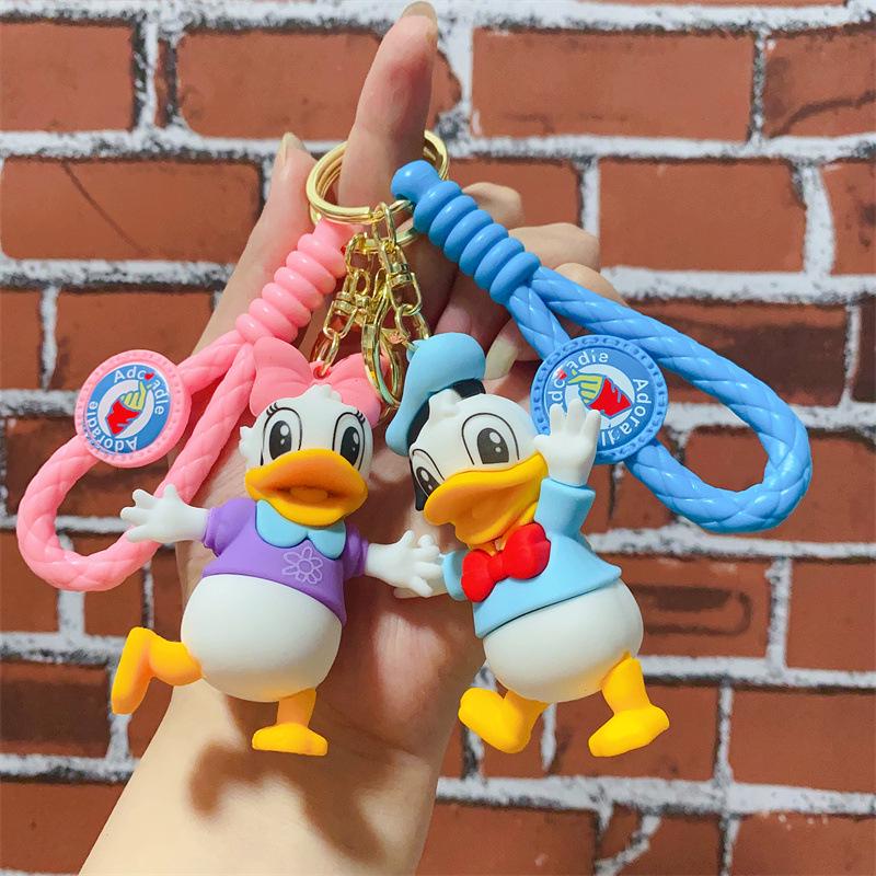 Cute Cartoon Animal Keychain Bag Charm & Car Pendant Toy for Kids