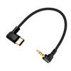 USB C To 4Pole 3.5Mm Headphone Jacks Cable Right Angle Design Sound Cable For Mobile Devices 30Cm/11.8in
