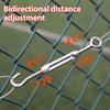 12-1PCS Stainless Steel Hook And Eye Tensioners Rope Cable Tension Sets Adjustable Garden Wire Ropes Tensioner Locking Device