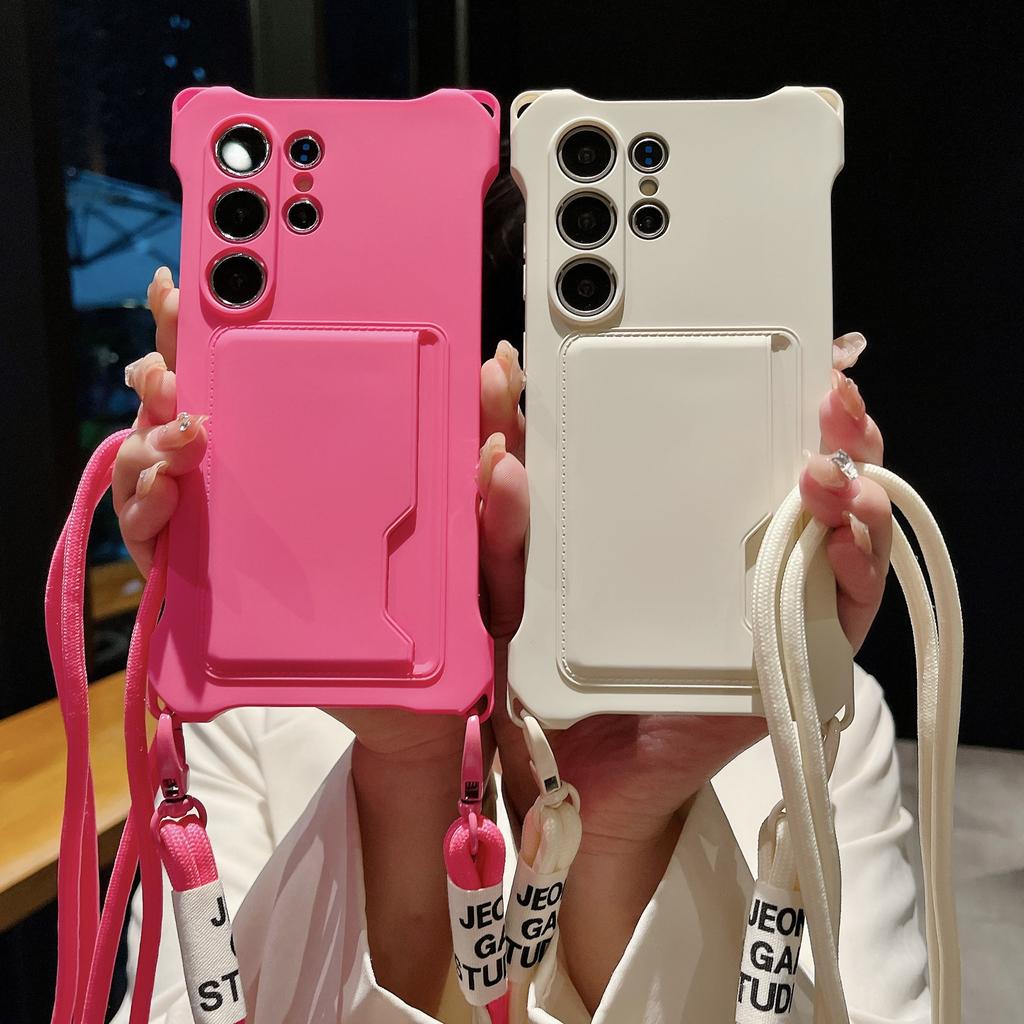 S side card double rope mobile phone case Samsung SULTRA soft case A card SFE lanyard S