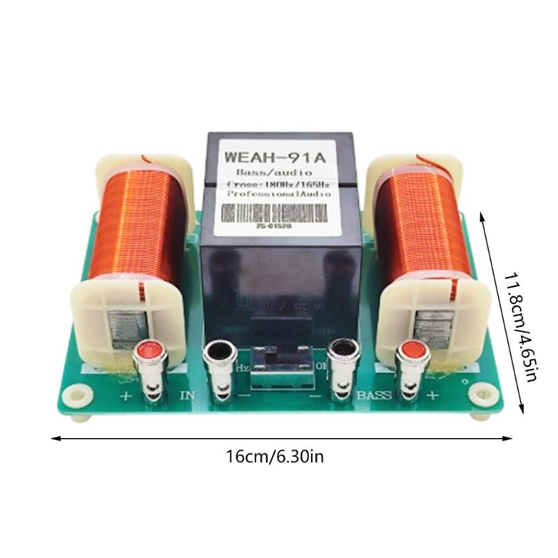 1000/2500W Bass Speaker 180/200Hz Subwoofer Frequency Divider Hifi Stereo DIY Woofer Crossover Filter Loudspeaker