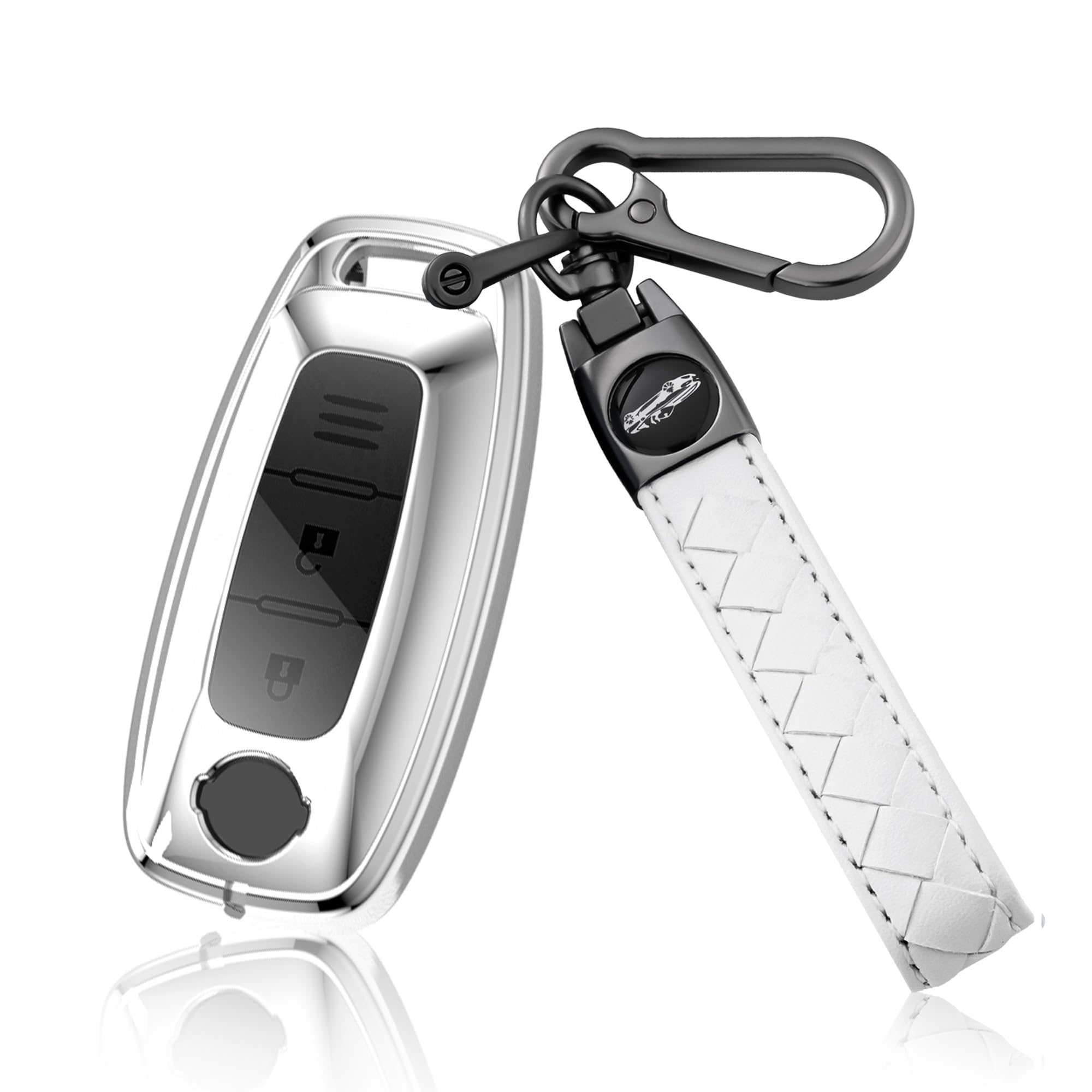 [PIMOHI] Key Case Key Cover Smart Key Case TPU Scratch серебряный