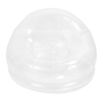 Aufblasbarer Stuhl, transparent, durchsichtig, aufblasbares Sofa, Sitz, lustiges aufblasbares Möbel für drinnen und draußen, für den Garten