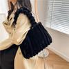 Fashion Designer Faux Fur Tote Bag for Women Handbags Autumn Winter Plush Shoulder Crossbody Bags