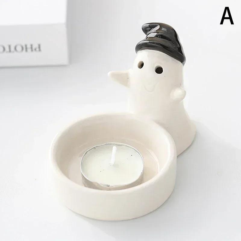 

Жутко элегантный подсвечник-призрак для атмосферы Хэллоуина, идеально подходит для спальни, вечеринки или украшения стола!