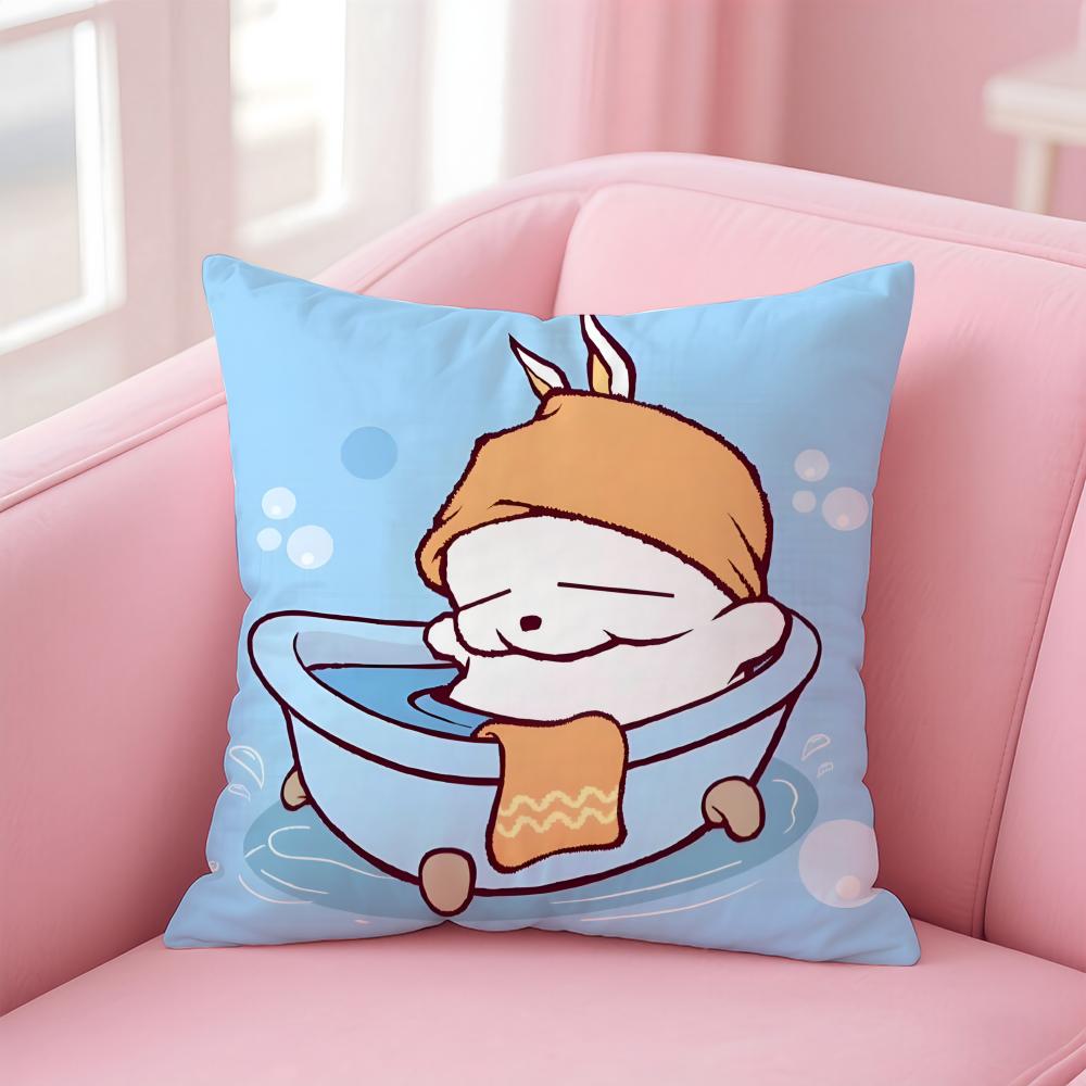 Cartoon M-MASHIMARO Cushion Cover Home & Car Multi-Scene Pillow Cover - Reversible, Soft & Durable for Daily Use