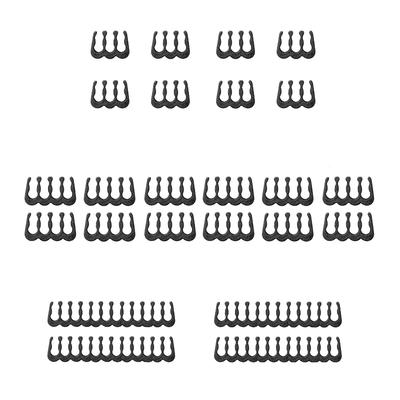 24pcs 6/8/24 Pin Cable Comb Organizer Clamp for 3.0-3.6mm PC Power Cables Wiring