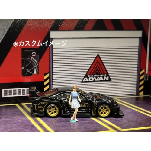 1/64 scale custom wheels, set of 4, 6-spoke, silver, gold, black, and white, AH0010, approximately 10.8mm, for miniature cars, etc.