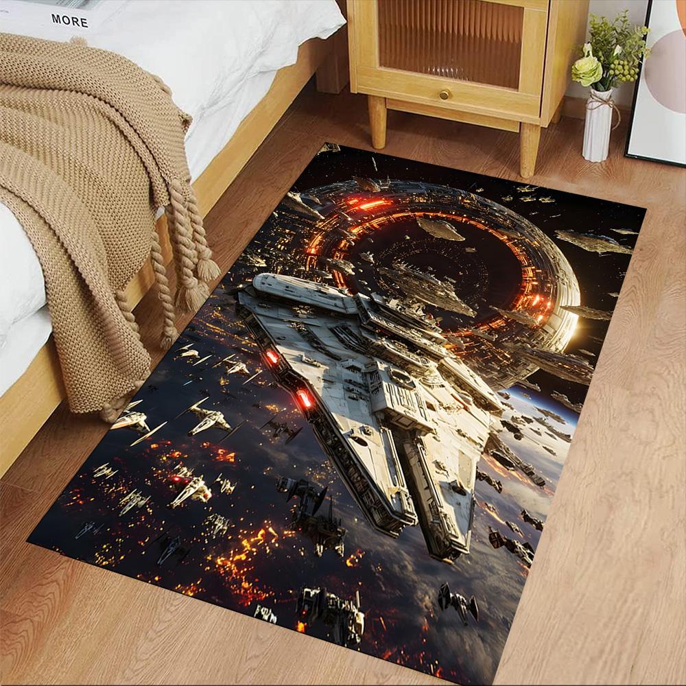 Star Wars Floor Rug Office Rug Perfect for Outdoor Bedrooms Foyer Dining Room Anti-slip Rug Decorate Offices Gift for Festivals