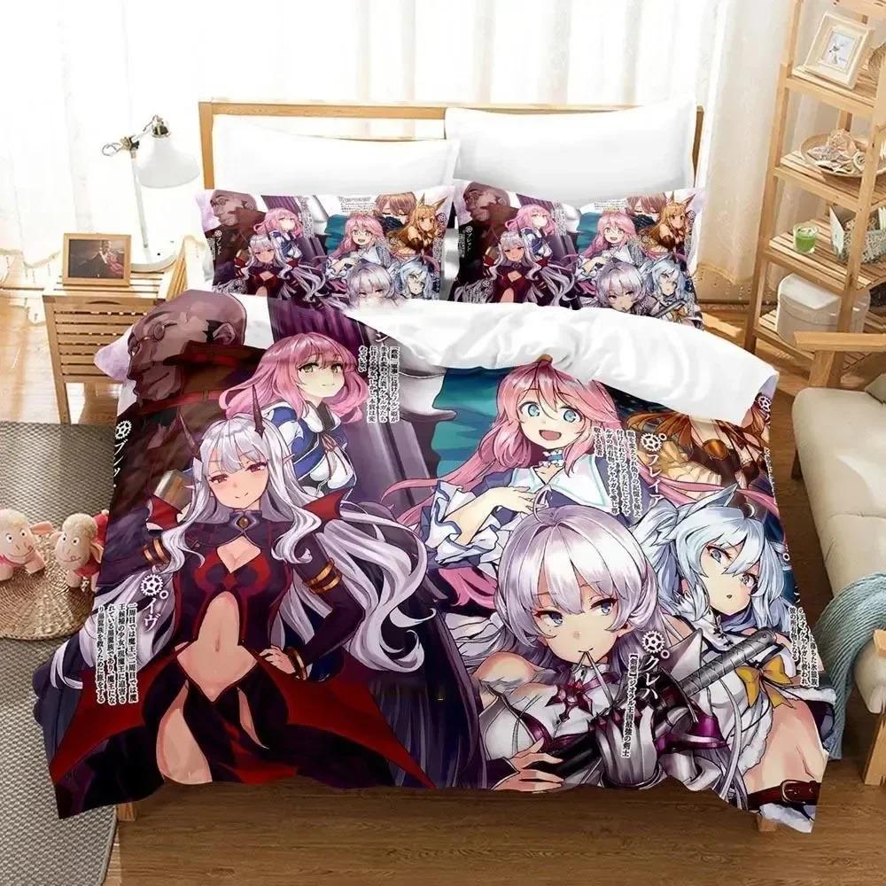 Anime Redo of Healer  Bedding Set Boys Girls Twin Queen Size Duvet Cover Pillowcase Bed Kids Adult Fashion Home Textileextile
