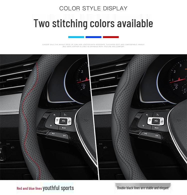 Lynk & Co Steering Wheel Cover - Genuine Leather for 08/06EMP/07EMP/01/02/03/05/06/09 Models