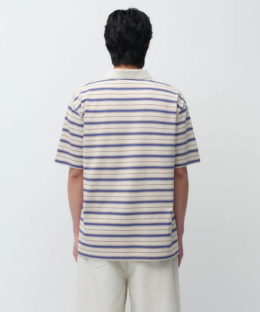 Musinsa Standard Multi-Stripe Polo Shirt [Ecru]