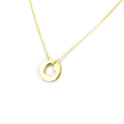 [N2861] - Colar Banhado a Ouro 'Love' Dourado - 10 mm