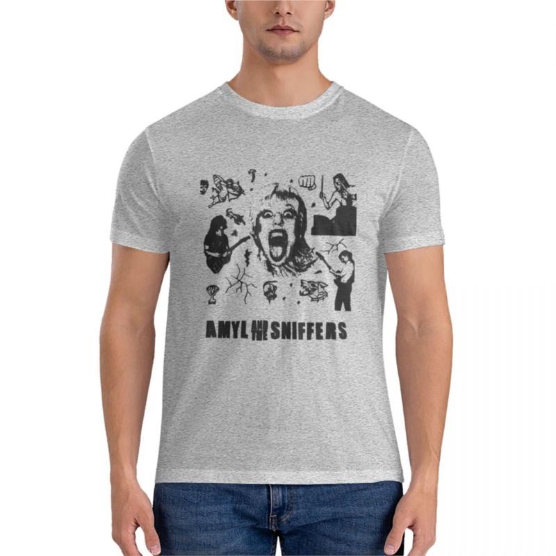 Amyl and the Sniffers Show and the EvaHN American Tour 2021 Graphic T-Shirt t shirts for men cotton kawaii clothes T-shirt short