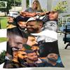 Rapper Drake Coperte Stampate 3D Calda Coperta in Flanella Morbida e Accogliente Coperte da Viaggio Fodere per Letto Regalo di Compleanno