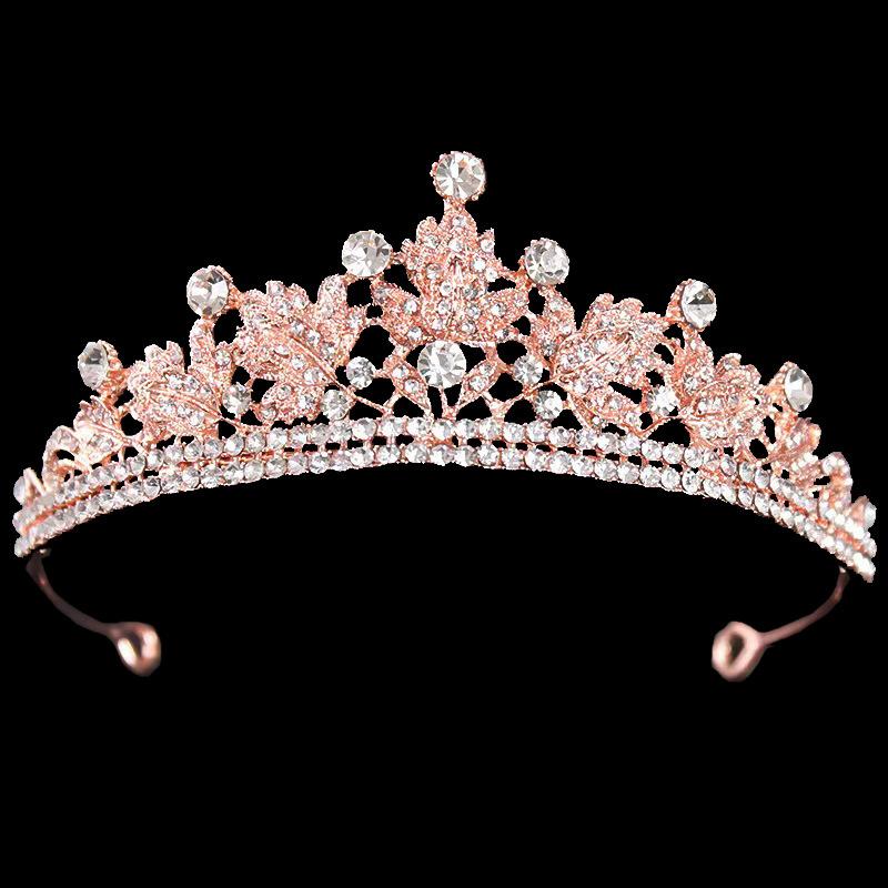 

Корона из сплава с листьями, бриллиантовая свадебная корона, серебряная свадебная корона для волос, аксессуары для волос, свадебная корона для волос, головной убор