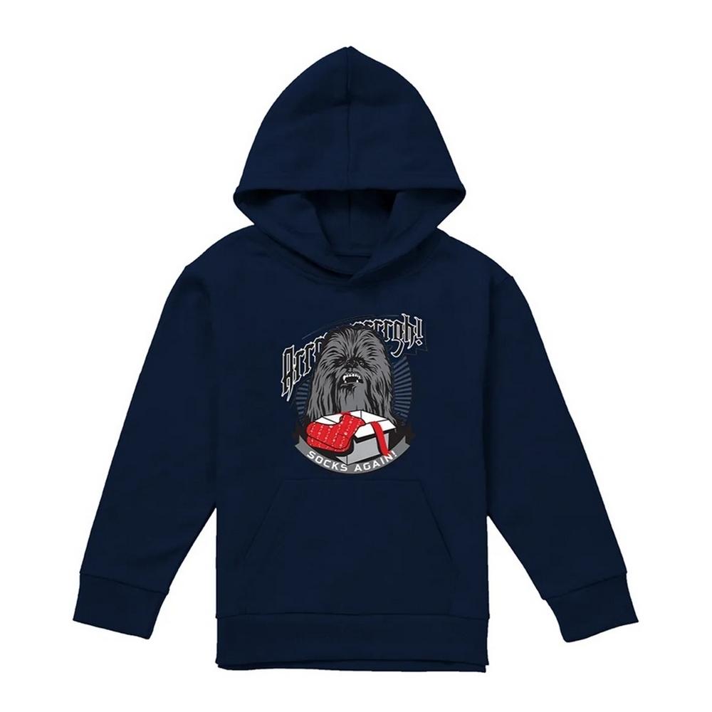 Star Wars Childrens/Kids Arrrrgh! Socks Again! Chewbacca Christmas Hoodie