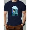 New Men T-Shirt Cotton Pattern Print Streetwear Round Collar Tee Breathable Summer Fashion T Shirts