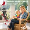 Outdoor Handcrafted Wind Chimes Ornaments and Durability Aluminum Construction Includes 6 Birds Enhancing Resonances