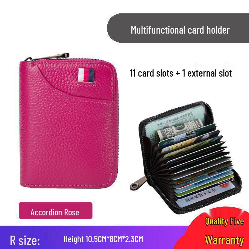 Popular Large Capacity Card Holder for Men and Women - Compact Design with ID and Bank Card Slots