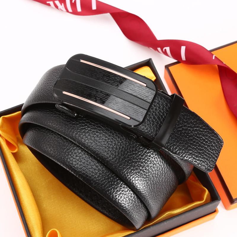 Belt Men'S Business Automatic Buckle Belt Chaozhongqing Pants Belt Stall