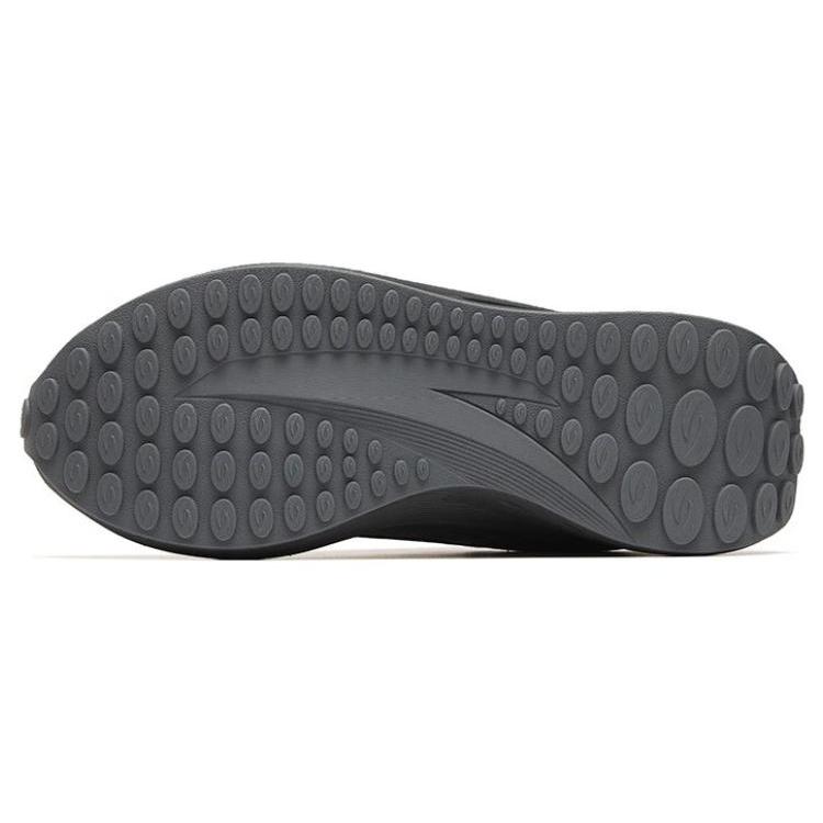 Anta Cushioning Slip Resistant Abrasion Resistant Low top Running Shoes Men's Black Gray 912248857-3